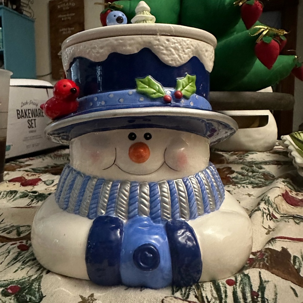 Houston Harvest Snowman Cookie Jar